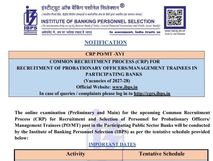 IBPS PO 2026
